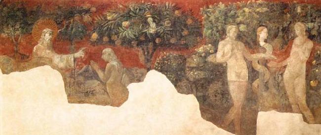 UCCELLO, Paolo Creation of Eve and Original oil painting image